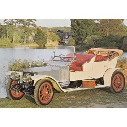 1909 Rolls Royce Silver Ghost Classic Car Postcard NEW