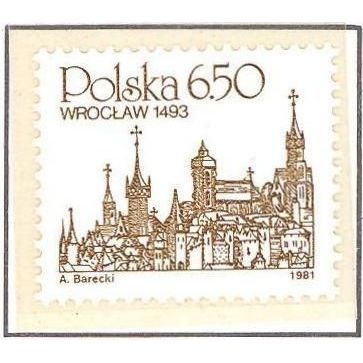 Poland. 1981. Michel # 2737. Wroclaw. Polish city