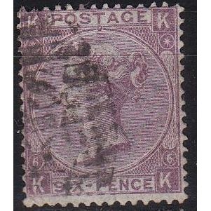 ENGLAND GREAT BRITAIN [1865] MiNr 0025 Platte 6 ( O/used ) [01]