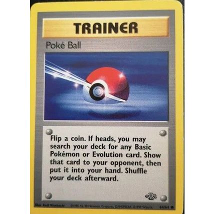 Pokemon Trainer Poke Ball Jungle Set 1999 Wizards 64/64