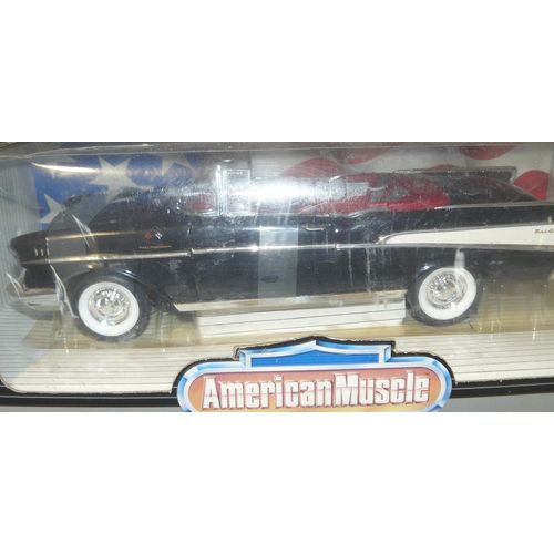 1/18 1957 Chevy Bel Air convertible , black ,