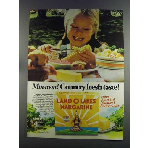 1982 Land O Lakes Margarine Ad - Country Fresh