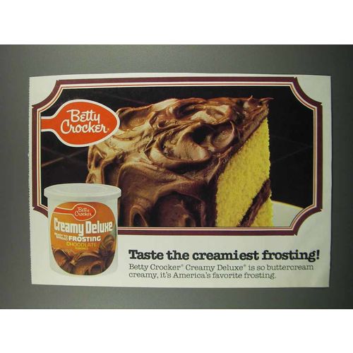 1983 Betty Crocker Creamy Deluxe Frosting Ad