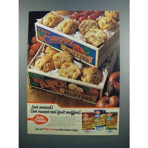 1983 Betty Crocker Muffin Mix Ad - Just Arrived