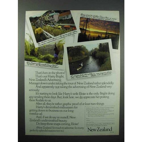 1986 New Zealand Tourism Ad - That's Him in the Photos