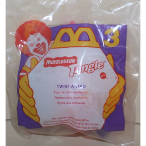 1997 McDonalds Nickelodeon Tangle #3 Dark Orange Twist A Zoid Mint in Package