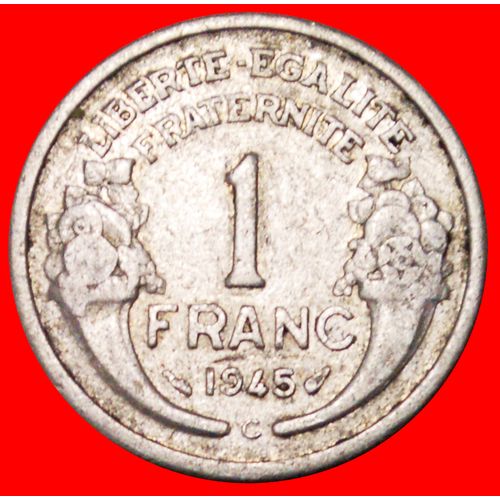 CORNUCOPIAS WARTIME (1939-1945): FRANCE ★1 FRANC 1945C! LOW START ★ NO RESERVE!