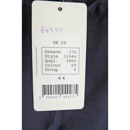 REFA NAVY EASY WEAR CROPPED TROUSERS UK 20 RET £49.99 BNWT