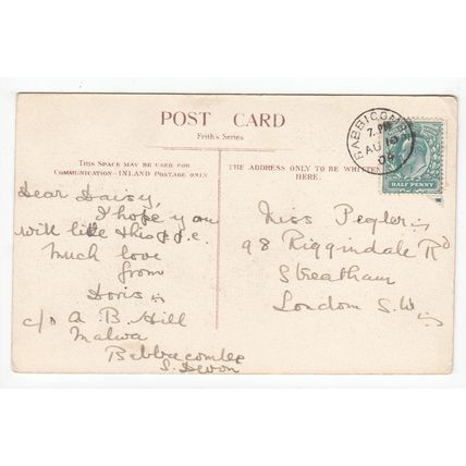 Cary Arms Babbacombe Postcard 1904 Devon