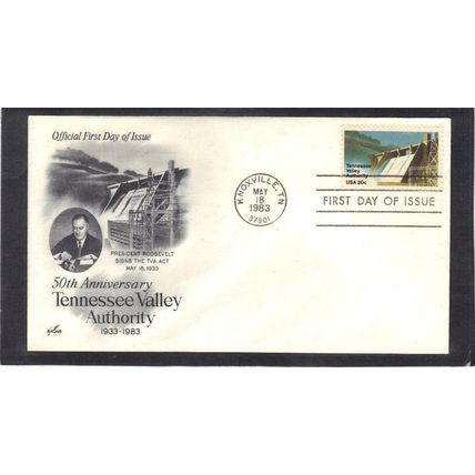 FDC Art Craft 2042 20c Tennessee Valley Authority (Cachet-U/A) CV00074