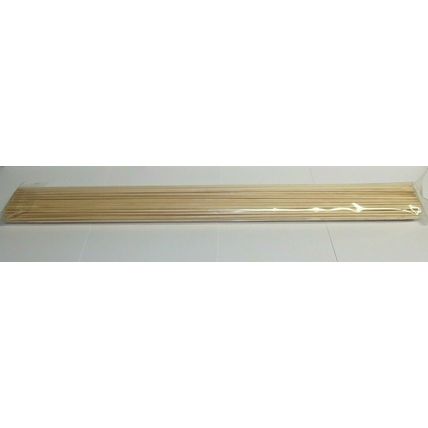 wooden dowel 4mm diameter x 600 mm approx length x 100 craft cake rods