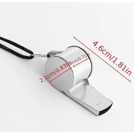 Premium Stainless Steel Metal Whistle - Perfect for Football, Basketball