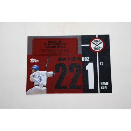 Alex Rodriguez 2007 Topps ROAD TO 500 ARHR221 Home Run #221