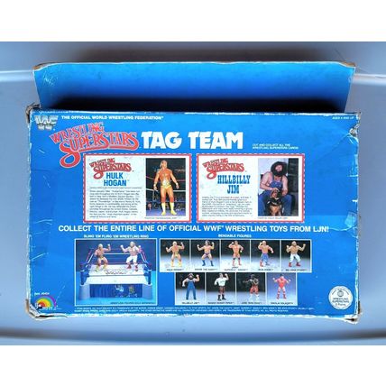 wwf ljn hasbro wrestling superstars tag team hillbilly jim & hulk hogan figures