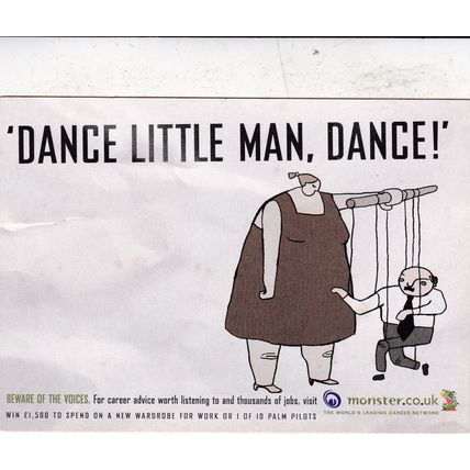 Dance Little Man Dance Advertising Postcard unused VGC