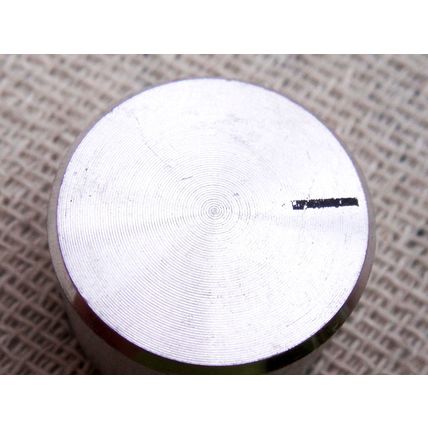 Spun Aluminium Knob A Two (2) New Old Stock 1970s - 80s. Building An Amplifier?