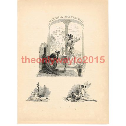 Alls Well That Ends Well, Shakespeare, Book Illustration (Print), c1890
