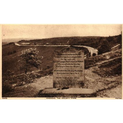 Hindhead, The Sailor's Stone, Surrey, 83405 Frith Postcard