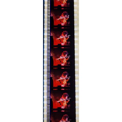 Jimi Hendrex. Pk MTP - d086H . 1 STRIP OF 5 - 35MM FILM CELLS. A very rare strip