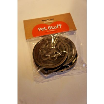Rosewood Pet Food Can Covers Packs of 3 Can Covers & Pet Food Fork BROWN