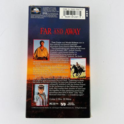 Far And Away VHS Video Tape Tom Cruise Nicole Kidman