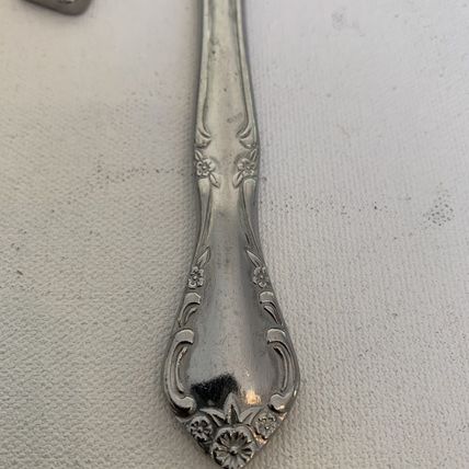 Set of 6 Estia Cascade Stainless Steel Flatware Knives Knife 8.5" Vintage Korea