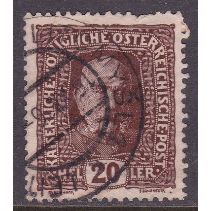 Austria 1916 LITOMYSL POSTMARK on Franz Ferdinand 20h VGC