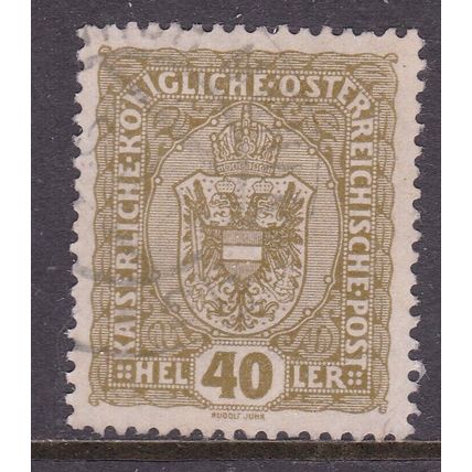 Austria 1916 Arms of Austria 40h Fine Used SG 256 VGC