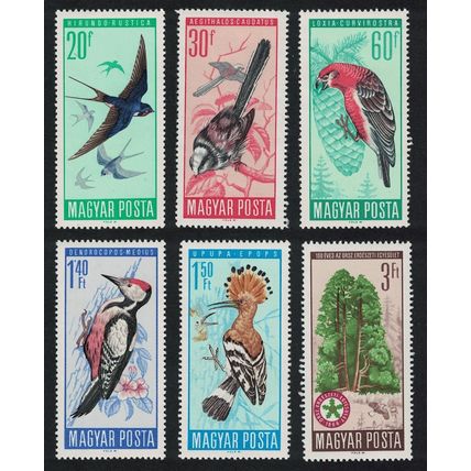 Hungary Protection of Birds 6v 1966 MNH SG#2184-2189 MI#2231-2236A