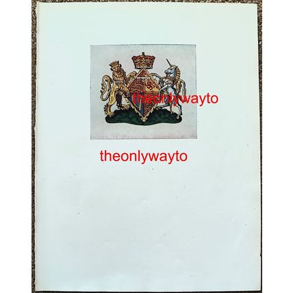 Princess Elizabeth's Coat Of Arms (Future Queen), Book Illustration (Print)