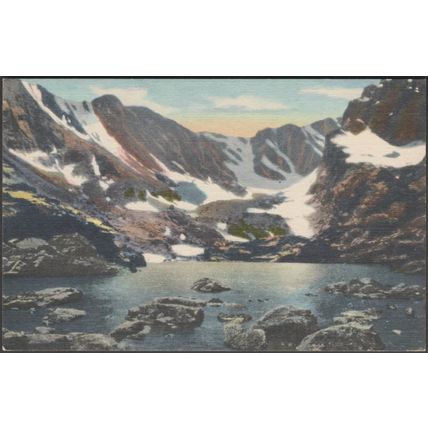 Loch Vale, Rocky Mountain National Park, Colorado, 1945 - Union Pacific Postcard