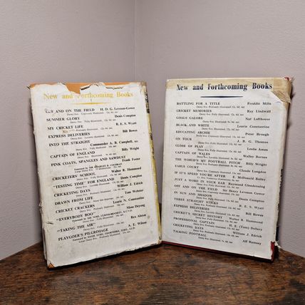 2 x Billy Wright Books Captain of England & The World's My Football Pitch