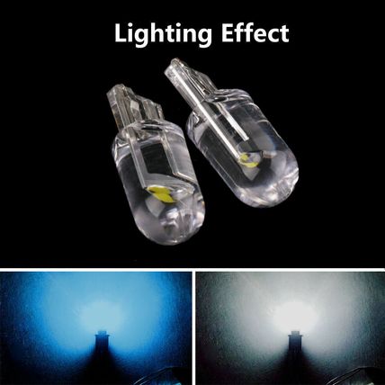 2 x T10 CAR 501 LED SIDE LIGHT BULBS 1 COB SMD W5W BULB Blue Pink Green White