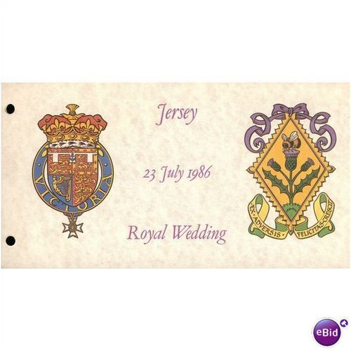 Jersey Presentation Pack 1986 - SG 395/396 - Royal Wedding