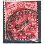 GB stamps 1902-10 KEV11 - 1d SG219 Oxford 25