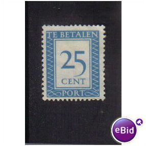 NETHERLANDS 1947 OFFICIAL 25C BLUE M/H SGD671