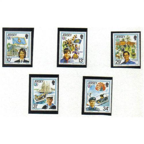 1985 GB JERSEY INTERNATIONAL YOUTH YEAR SET UMM SG360-364