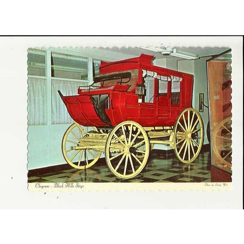 USA Wyoming CHEYENNE Black Hills Stage Postcard by Sanborn (DT-94199-C)