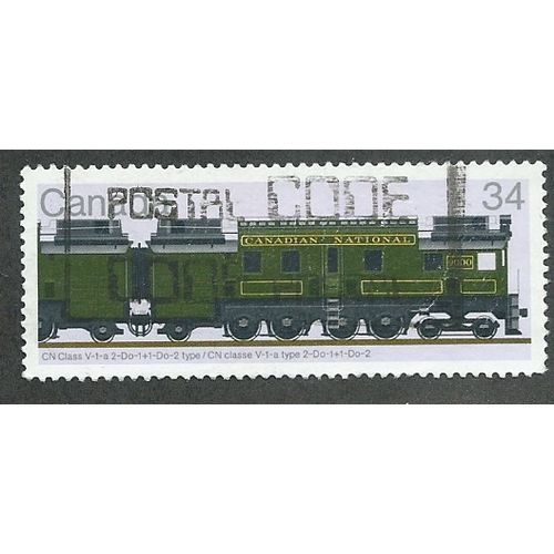 CAN 1986 34c 'RAILWAY LOCOMOTIVES-CN CLASS (4TH SERIES)' FINE USED (EBID41-508)