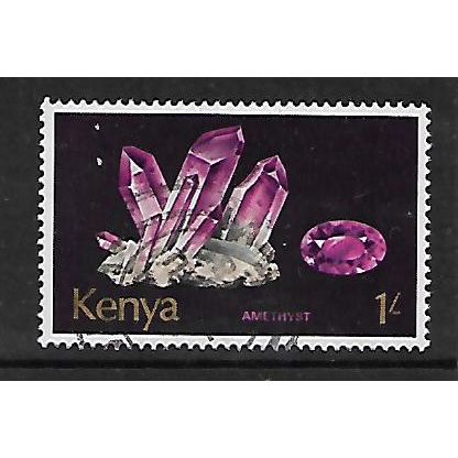KENYA 1977 MINERALS 1s AMETHYST SG 114 FINE USED