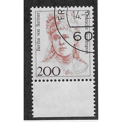 GER 1986 200pf 'FAMOUS WOMEN -BERTHA VON SUTTNER' FINE USED (EBID69-431)