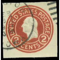 Used U429b 2c George Washington Fine Cut Square WA2992