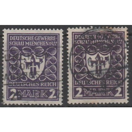 Mi: 200a,b; used; 1922 Cat € 172.50