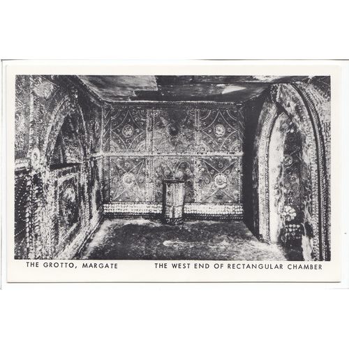 The West End of Rectangular Chamber The Grotto Margate Kent Postcard
