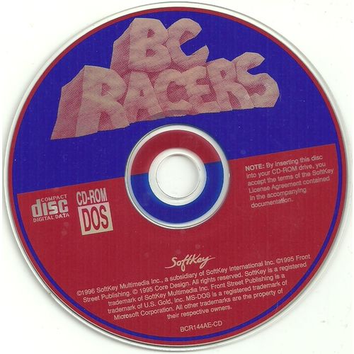 Vintage (1995) PC Game BC Racers Pre-Historic Rally Race CD MS-DOS 5 or higher