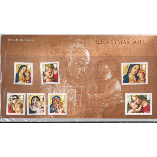 Great Britain SG 3542/8 PP: Christmas: Madonna and Child Paintings, p. pack.