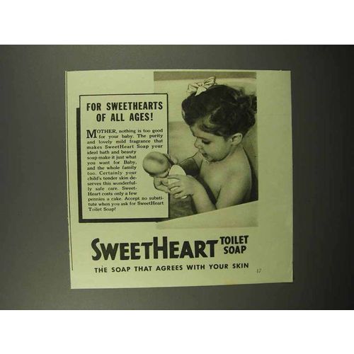 1940 SweetHeart Soap Ad - Sweethearts of all Ages