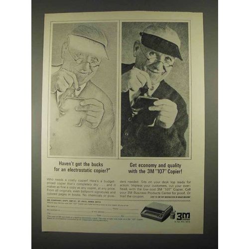 1967 3M 107 Copier Ad - Bucks For Copier