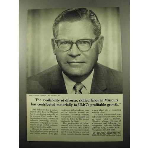 1969 Missouri Commerce and Industrial Development Ad - Diverse