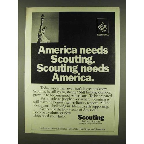 1978 Boy Scouts of America Ad - America Needs